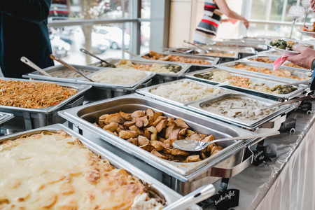 catering wedding buffet for eventsの写真素材