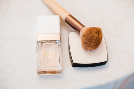 getting ready groom bride weddingの写真素材