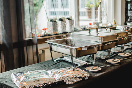 catering restaurant wedding buffet for eventsの写真素材
