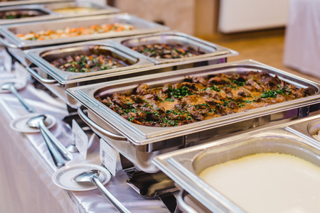 catering restaurant wedding buffet for eventsの写真素材