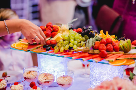 catering wedding buffet for eventsの写真素材