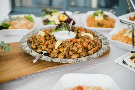 catering wedding buffet for eventsの写真素材