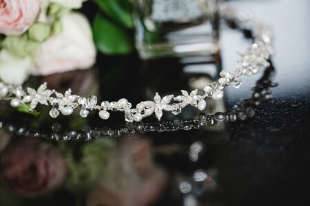 wedding church ceremony decoration flowersの写真素材