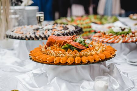 catering wedding buffet for eventsの写真素材