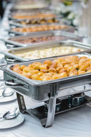 catering wedding buffet for eventsの写真素材