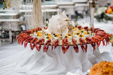 catering wedding buffet for eventsの写真素材