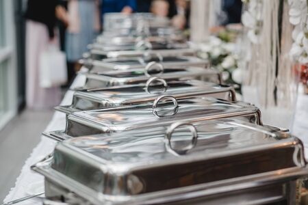 catering wedding buffet for eventsの写真素材
