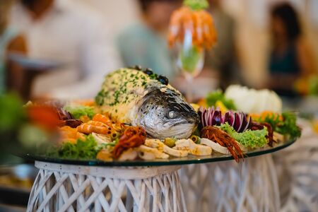 catering wedding buffet for eventsの写真素材