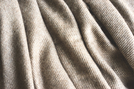 close up of fabric, pure himalayan cashmere, 1005 pashmina, softness and eleganceの写真素材