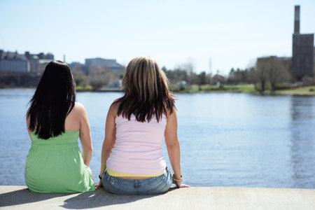 women in summerの写真素材