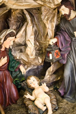 Nativity figure jesus, marie and joseph