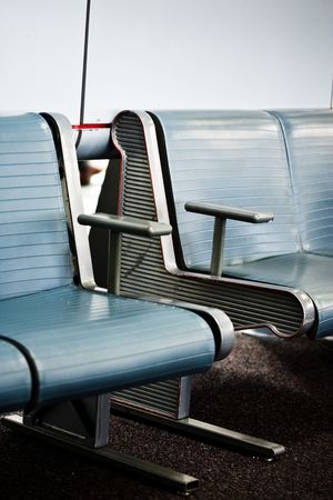 Waiting area at an airportの写真素材