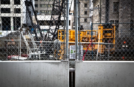 Urban Construction Site with nobodyの写真素材