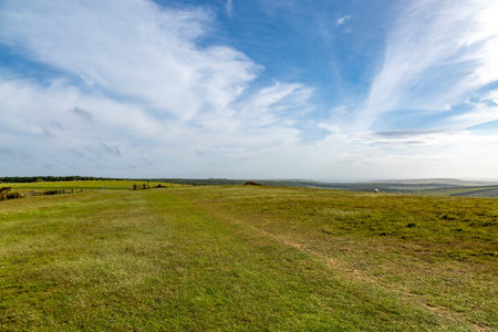 A Vast South Downs Landscape on a Sunny Spring Day