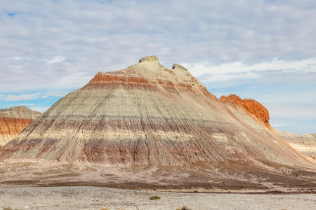 A colourful rock formation in the Painted Desert, Arizona