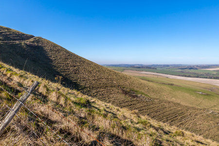 Fields in Sussex on a Sunny February Day