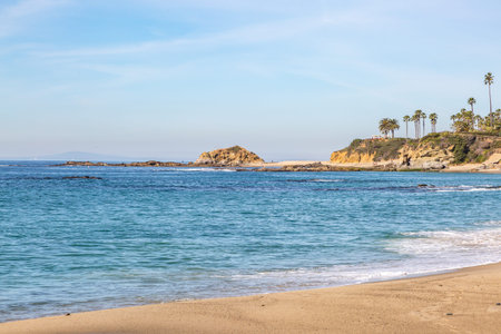 Aliso beach near Laguna beach, on the Californian coast