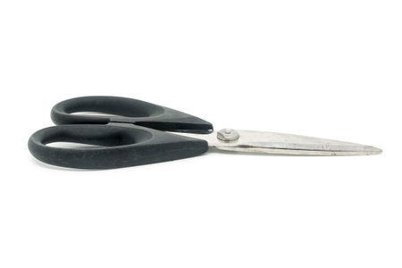 A pair of scissors, isolated against a white background