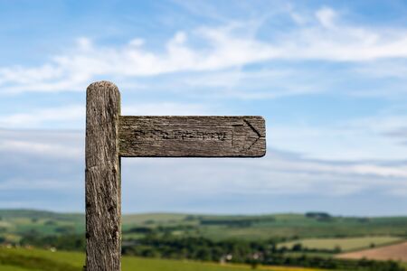 A directional sign in the Sussex countrysideの写真素材