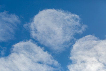 White Clouds and Blue Sky