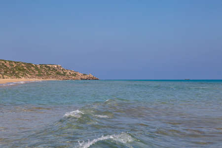 A view at Golden Beach along the Karpas Peninsula in Cyprusの写真素材