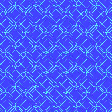 overlapped curved blue lines on dark background pattern vector design. well use for background or...