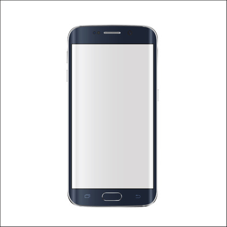 New version of modern smartphone with blank white screen. のイラスト素材