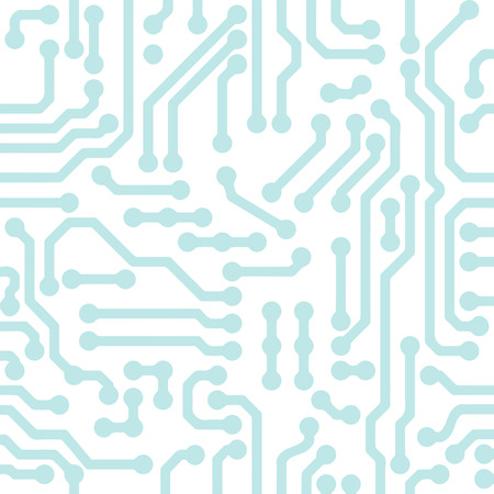 Abstract vector high tech blue circuit chip backgroundのイラスト素材