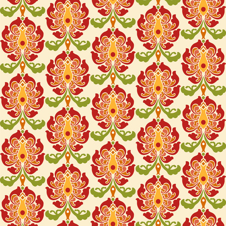 Chinese asian seamless vector pattern background. Traditional ornamentのイラスト素材