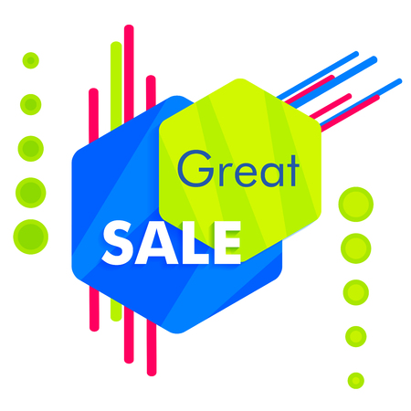 Special offer sale tag discount symbol, mega sale banner retail offer design sticker. Black friday sale bannerのイラスト素材