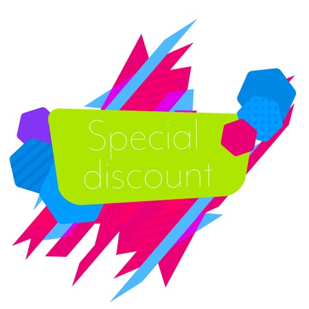 Limited Offer Mega Sale banner. Sale poster. Big sale, special offer, discounts Vector illustrationのイラスト素材