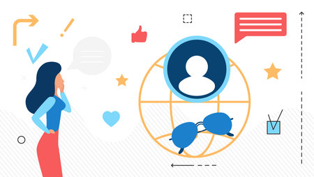 Travel technologies, concept of tourism around world and leisure abroad. Vacation planning, choosing country for weekend, vector designのイラスト素材