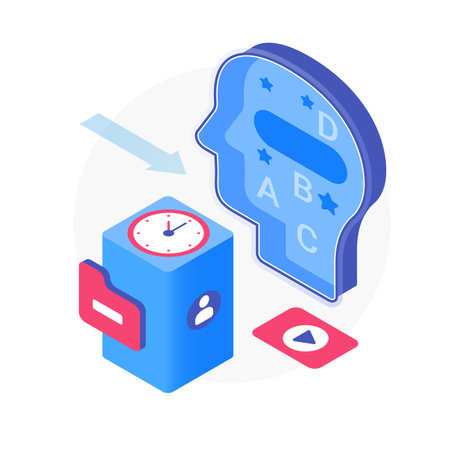 Education knowledge development. New skill learning, education process vector cartoon illustrationのイラスト素材