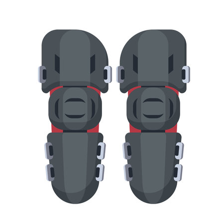 Snowboarding sport equipment. Winter ski gear, protective equipment vector cartoon illustrationのイラスト素材