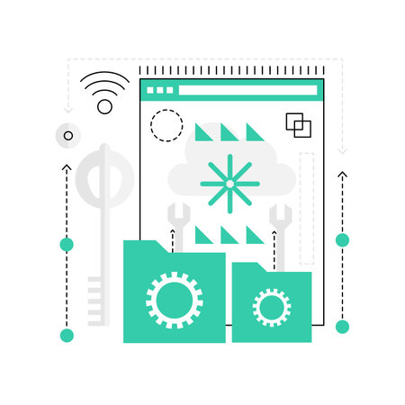 Search engine optimization. Marketing strategy, market research vector illustrationのイラスト素材