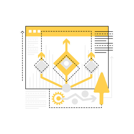 Startup business development. Effective project management graphic icon illustrationのイラスト素材