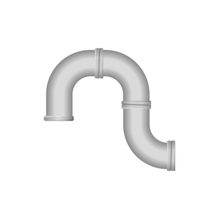 Vector image of a circular object with five holes and a central screw, isolated on white.のイラスト素材
