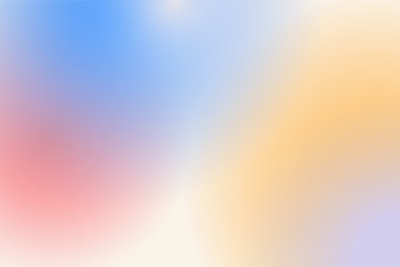 Smooth pastel gradient with soft blue, pink, and yellow hues blending seamlessly for modern backgrounds, web design, or creative projects vector illustrationのイラスト素材
