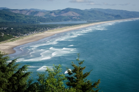 Pacific coastline in Oregonの写真素材