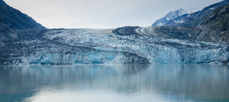 Close-up of the majestic John Hopkins Glacier in Alaska's Glacier Bay National Park and Preserve one of the worldâs largest protected natural areas.のeditorial素材