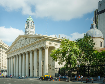 Buenos Aires, Argentina, February 3, 2017 â The Metropolitan Cathedral is the Roman Catholic church where Pope Francis as Archbishop Jorge Mario Bergoglio celebrated Mass.のeditorial素材
