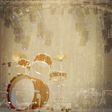 abstract jazz rock background musical instrumentsの写真素材