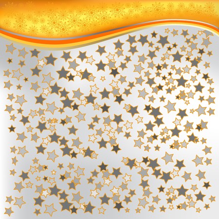 christmas grey greeting with starsのイラスト素材