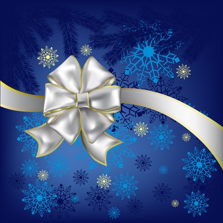 christmas gift white bow abstract backgroundのイラスト素材