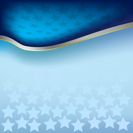 abstract background with stars on a blueのイラスト素材