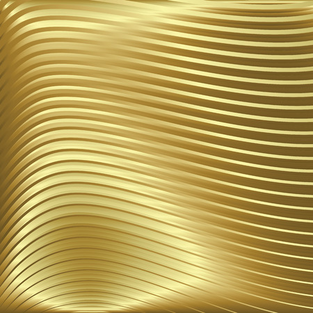abstract gold background with waves on golden textureのイラスト素材