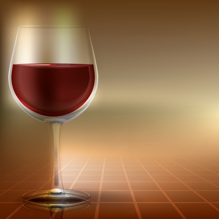 abstract illustration with wineglass on color backgroundのイラスト素材
