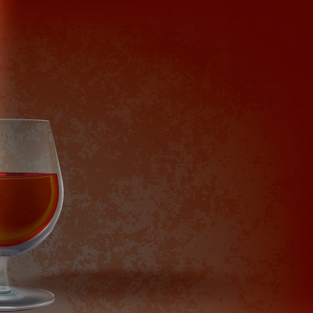 abstract illustration with wineglass on grunge backgroundのイラスト素材