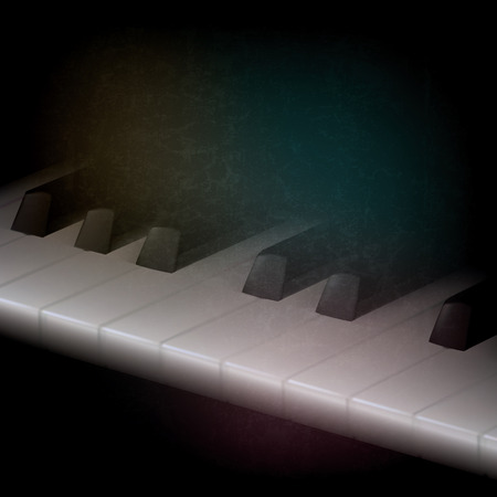 abstract grunge music dark background with piano keysのイラスト素材