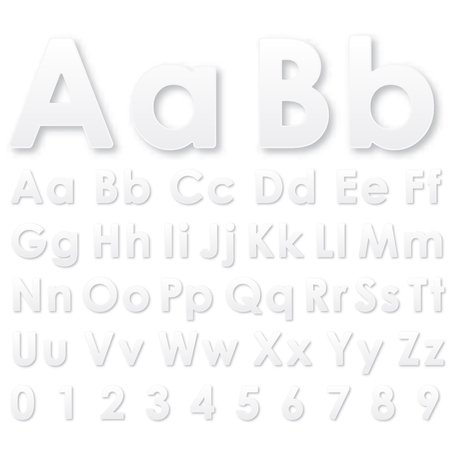 Alphabet gray pseudo 3d letters on a whiteのイラスト素材